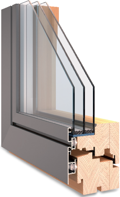 Holz-Alu-Fenster Cube