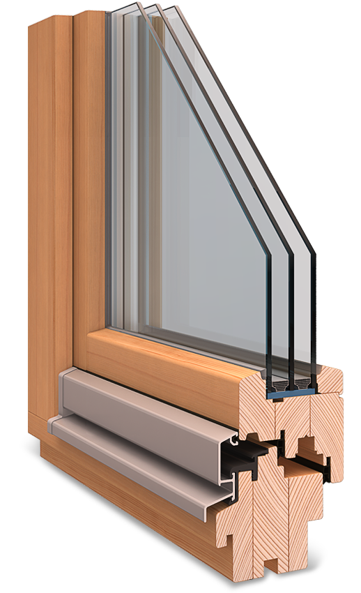 Holz-Fenster Klassik 80